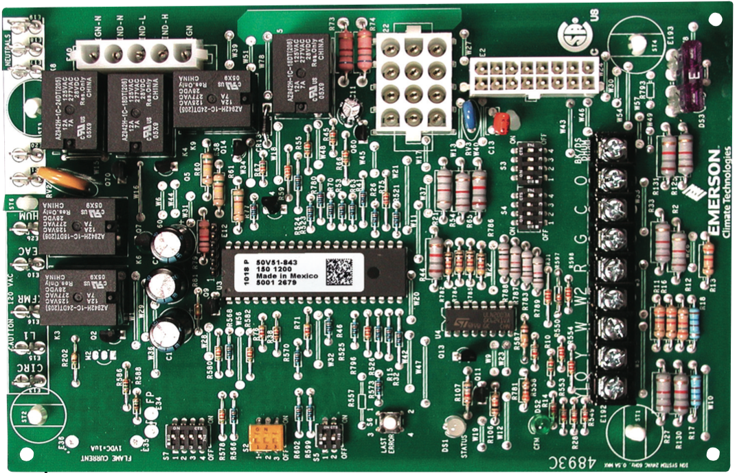 thumbnail image 2 of Replacement Furnace Control Circuit Board 50A55-743 – For Amana/Goodman, 120V 50A, Huibao, 2025 Manufacture 2 of 5